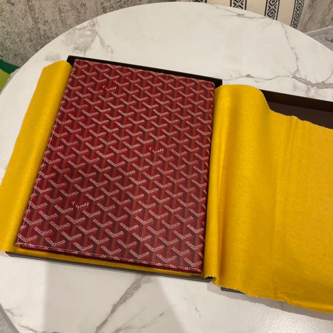 Goyard 赤いパターン A4ノート