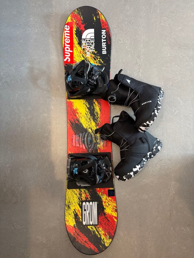 キッズスノーボードBURTON GROM 110㎝ 3点