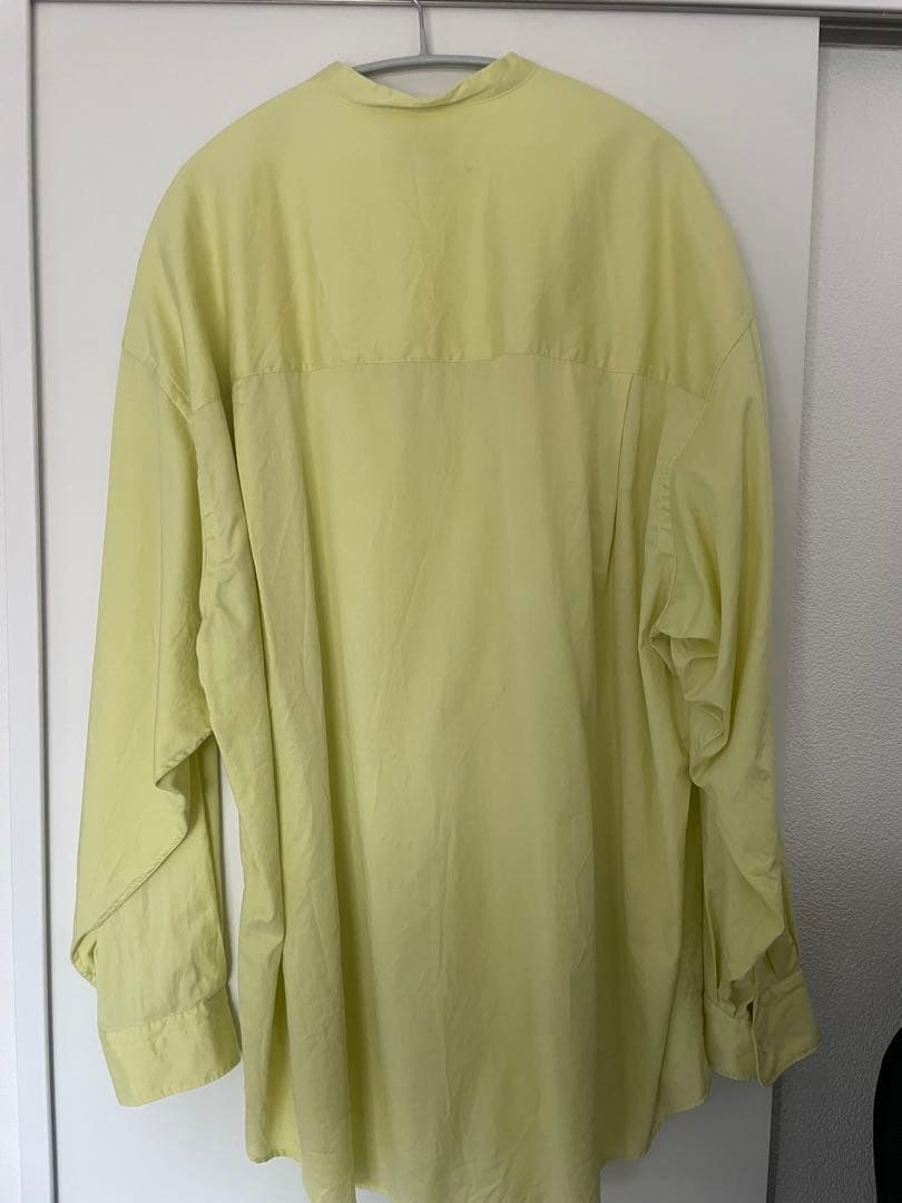 グラフペーパー graphpaper バンドカラーシャツ　イエロー