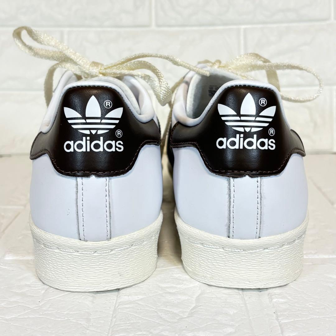 adidas アディダス スーパースター ホワイト ブラウン 28cm 替え紐付