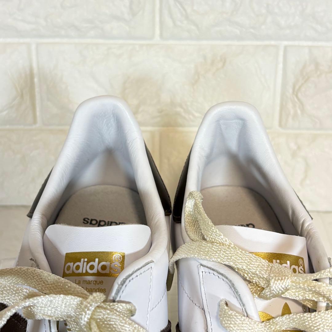 adidas アディダス スーパースター ホワイト ブラウン 28cm 替え紐付