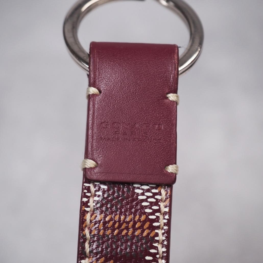 GOYARD キーチェーン ムスクトン ゴヤールディンキャンバス バーガンディ