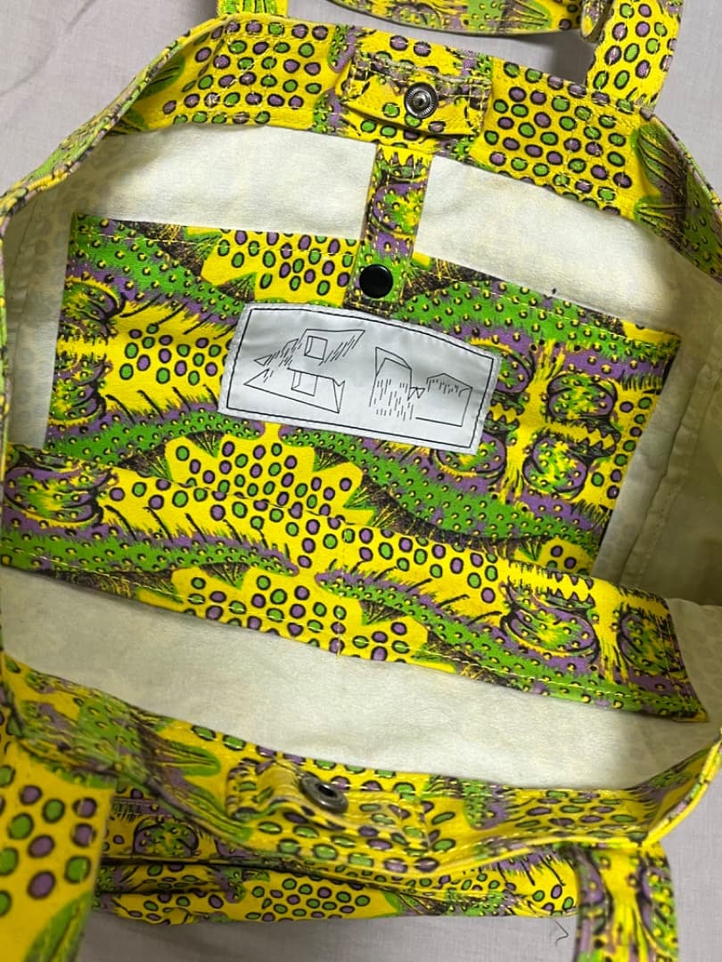 Bernhard Willhelm ベルンハルト 恐竜柄トートバッグ