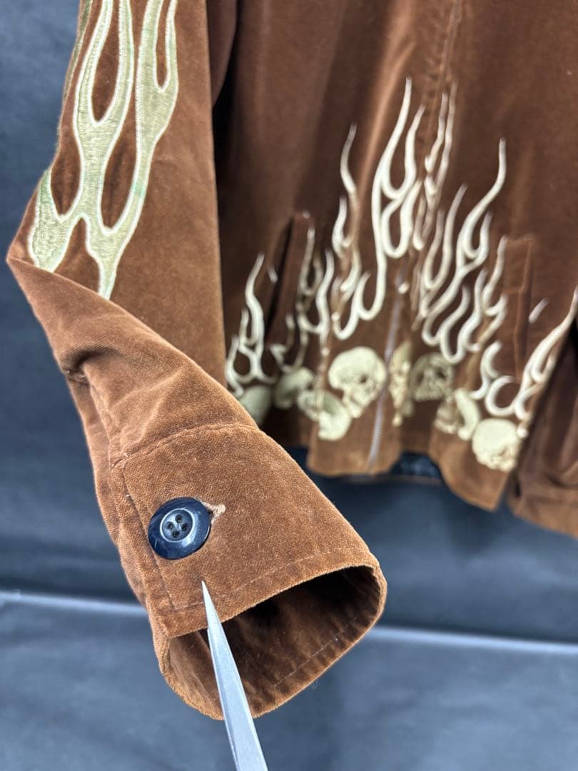 Back Street Crawlers スカジャン スカル柄 XL