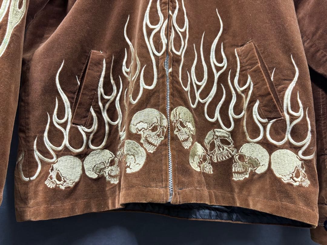 Back Street Crawlers スカジャン スカル柄 XL