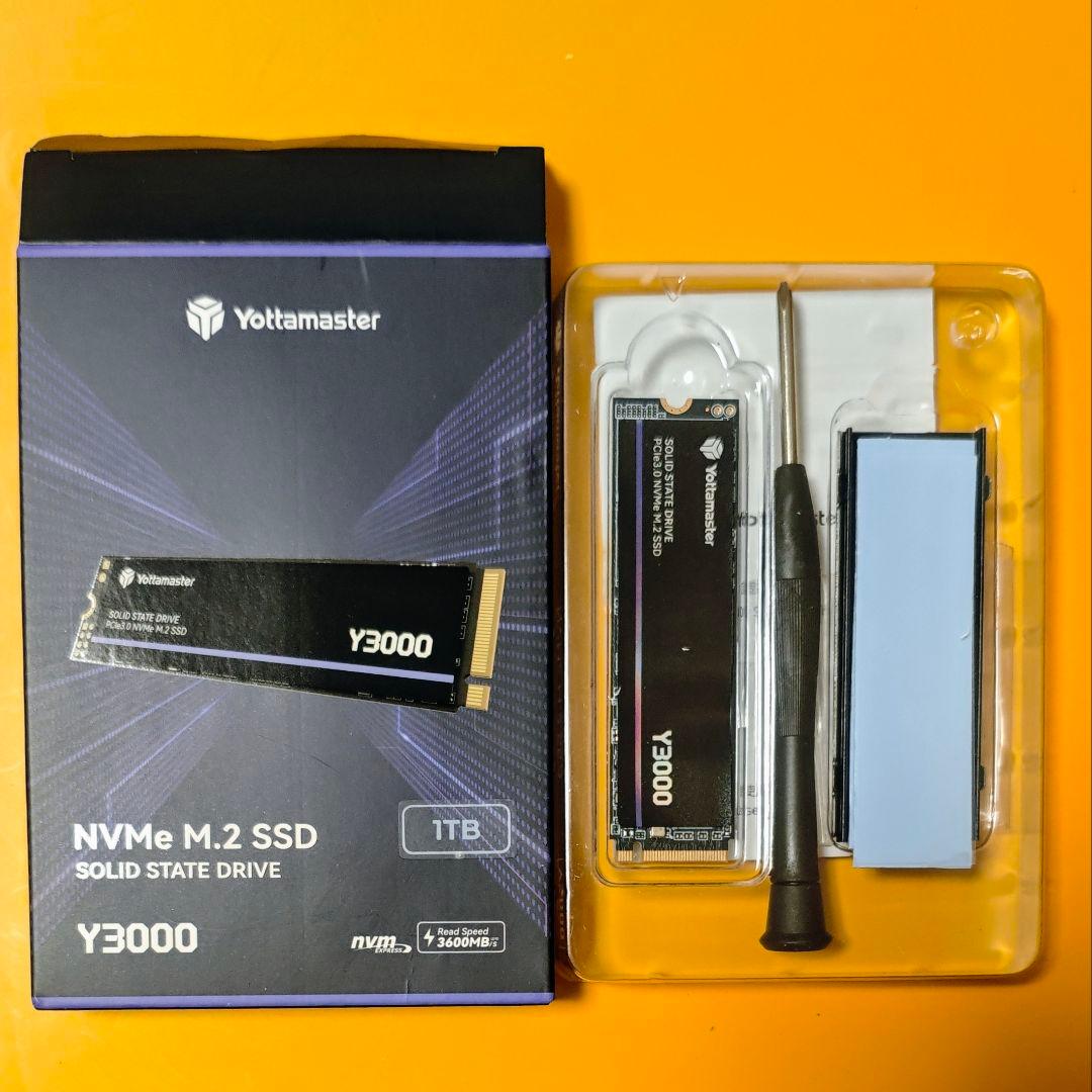 【新品】Yottamaster 1TB NVMe M.2 SSD 2280