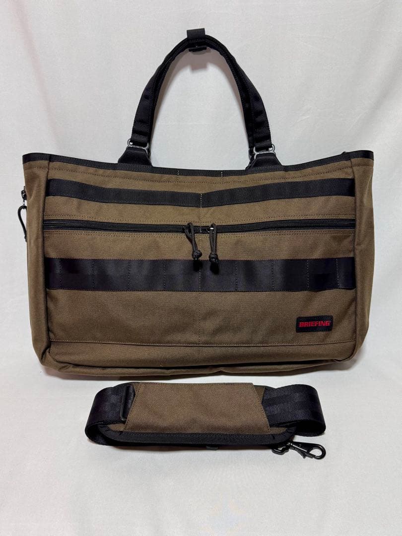 GO/LOOK! 別注BRIEFING 3wayトート マチ拡張バッグ ブラウン