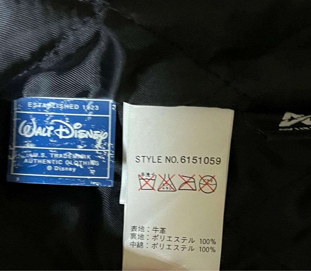 AVIREX Disney ドナルド ミッキー　レザージャケット