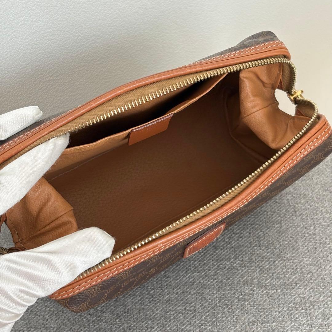 【chio.】【美品】セリーヌ ポーチマカダムコスメポーチ小物入れ146