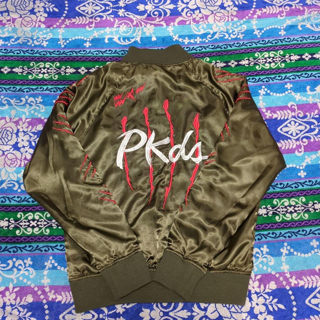 PUNK DRUNKERS　リバーシブル　スカジャン　野良猫　刺繍　Mサイズ