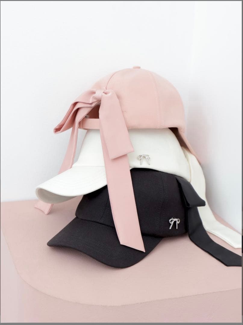 M me eme 3wayリボンキャップ