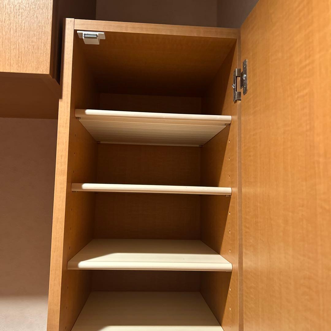 シューズロッカー　靴箱　鏡付