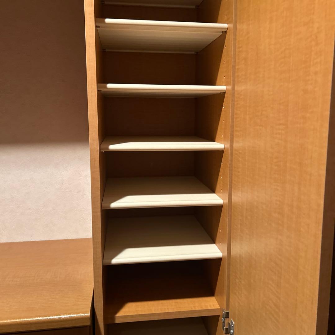 シューズロッカー　靴箱　鏡付