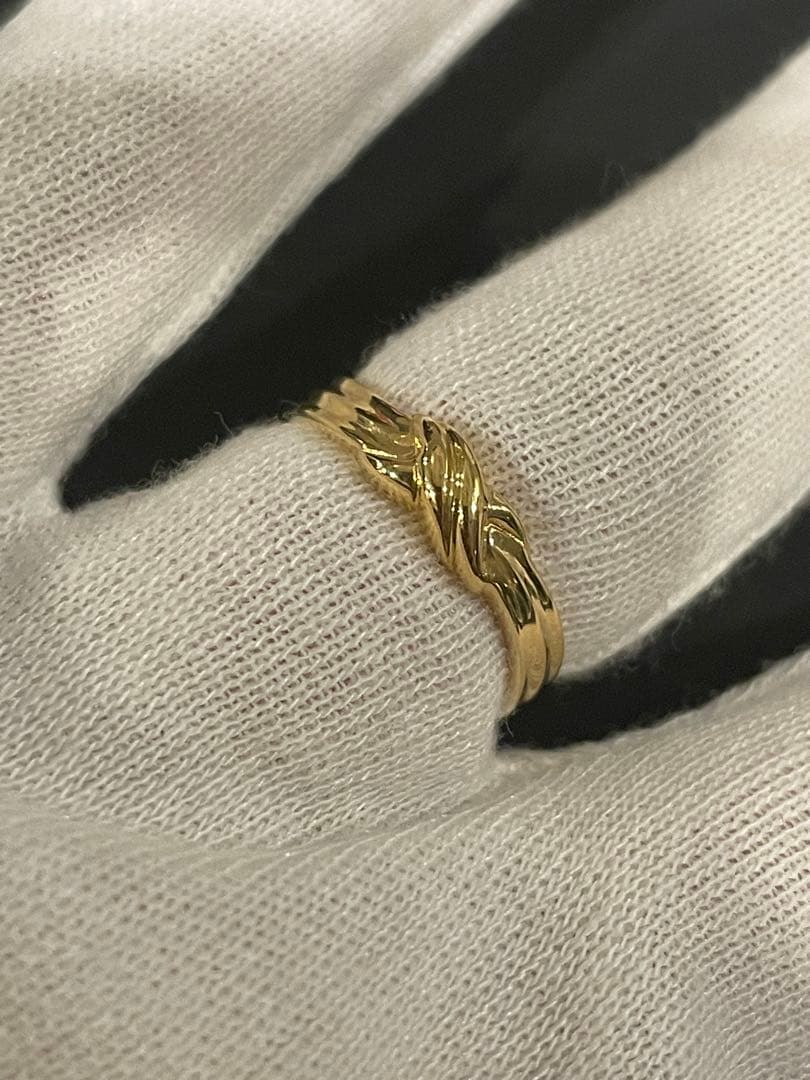 K18リング 18金指輪　k18 地金リング　18金ジュエリー　ゴールド