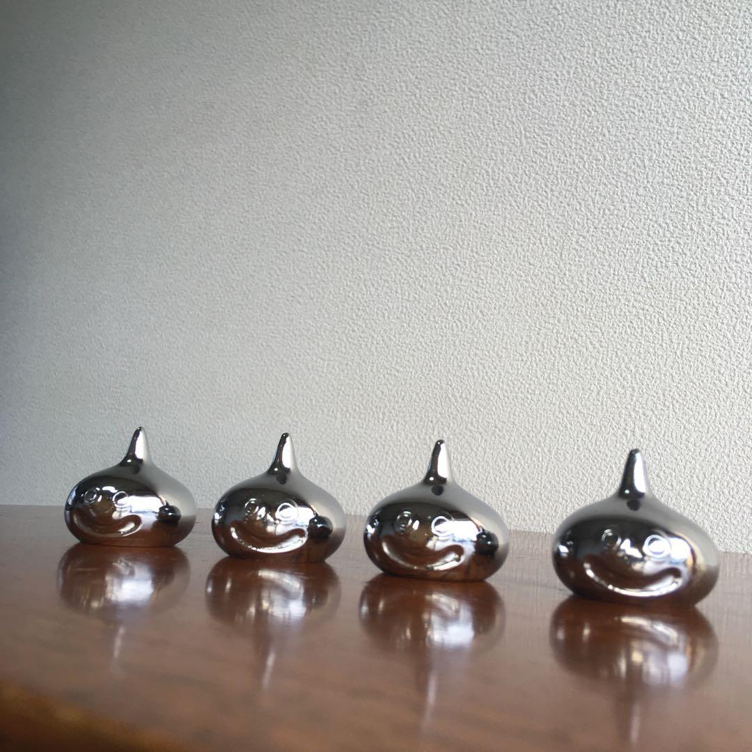 希少！　当時物　メタルスライム　文鎮4体セット　エニックス製　ペーパーウェイト