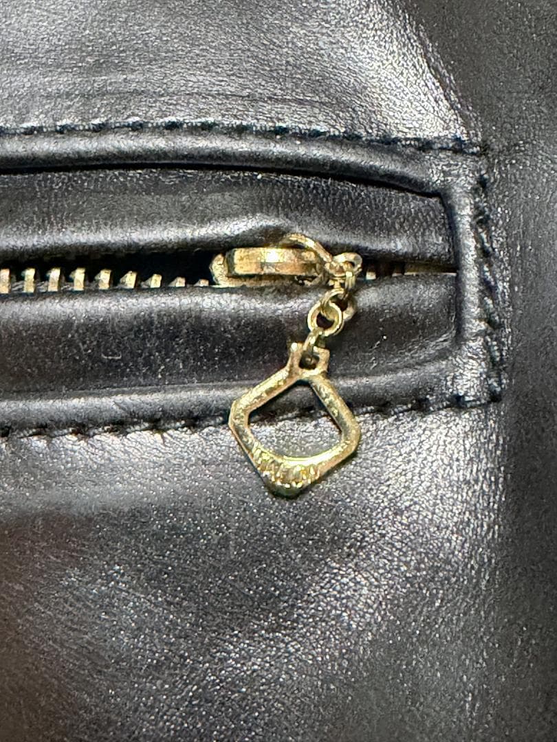 【美品／J.Lサイン入】エアロレザー ハーフベルト 38 自立 ホースハイド