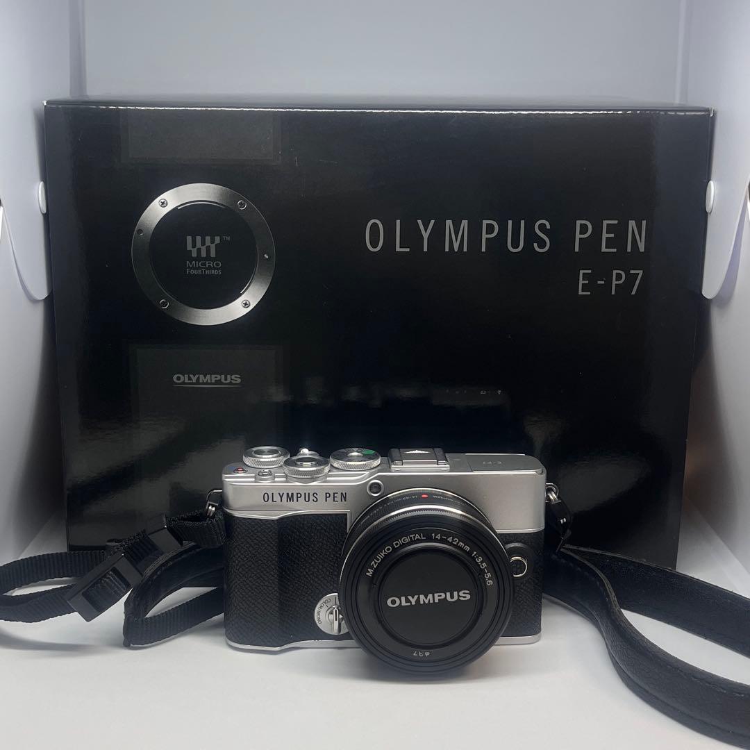 OLYMPUS PEN E-P7 14-42mm EZレンズキット シルバー