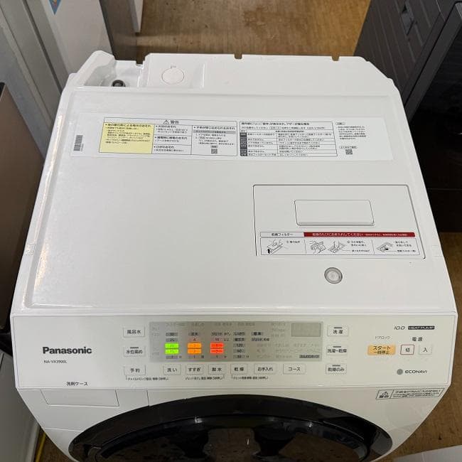 美品【 Panasonic 】パナソニック ドラム式洗濯機 NA-VX3900L