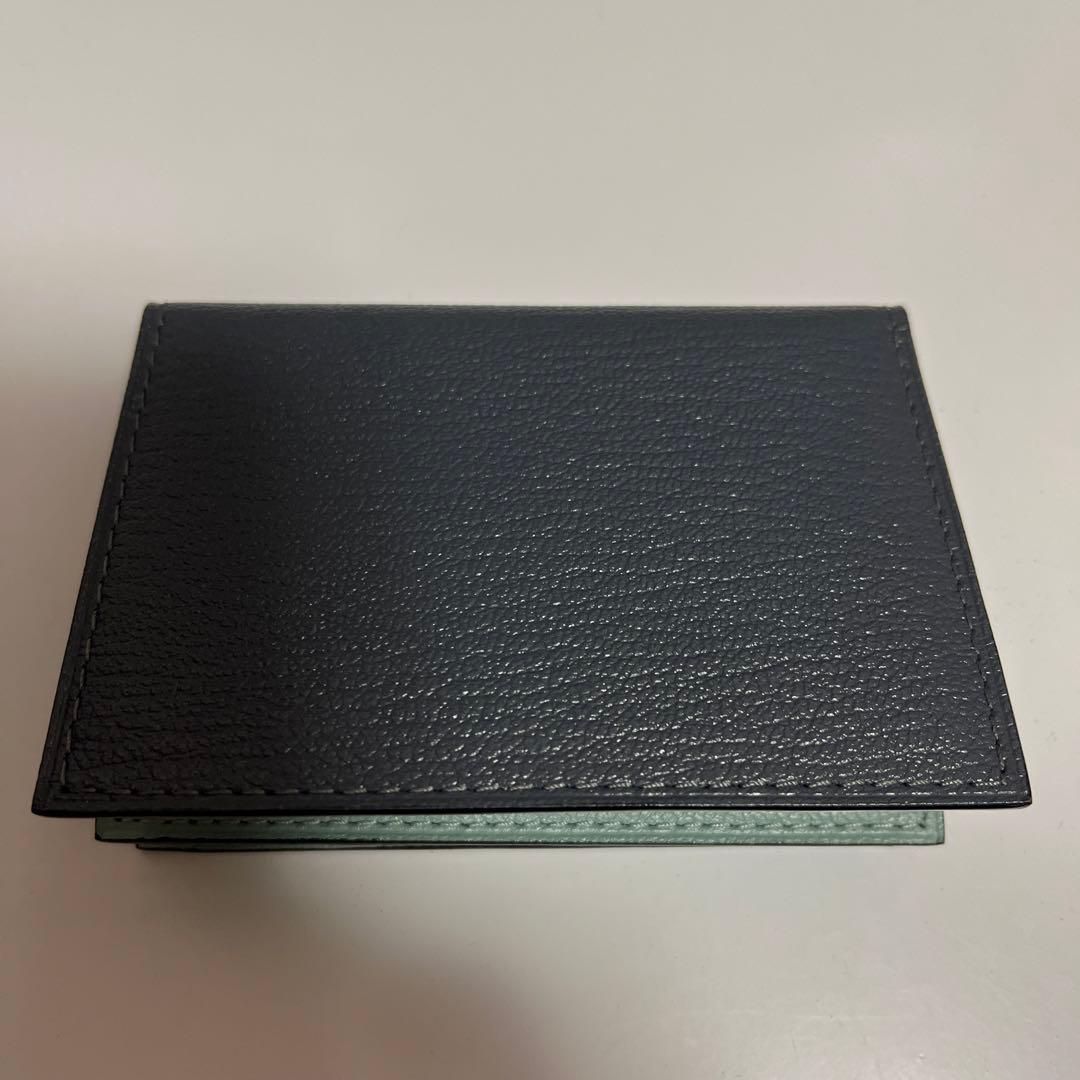 ネイビー　ミントグリーン ラルコバレーノ　レザー