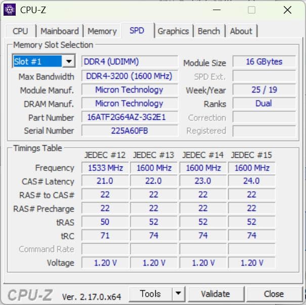 Crucial DDR4 3200MHz 16GB×2 メモリ