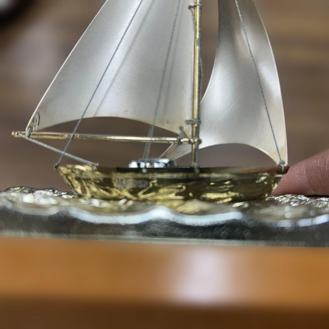 ヨット 置物 刻印 モンティホールカップ ヨット模型