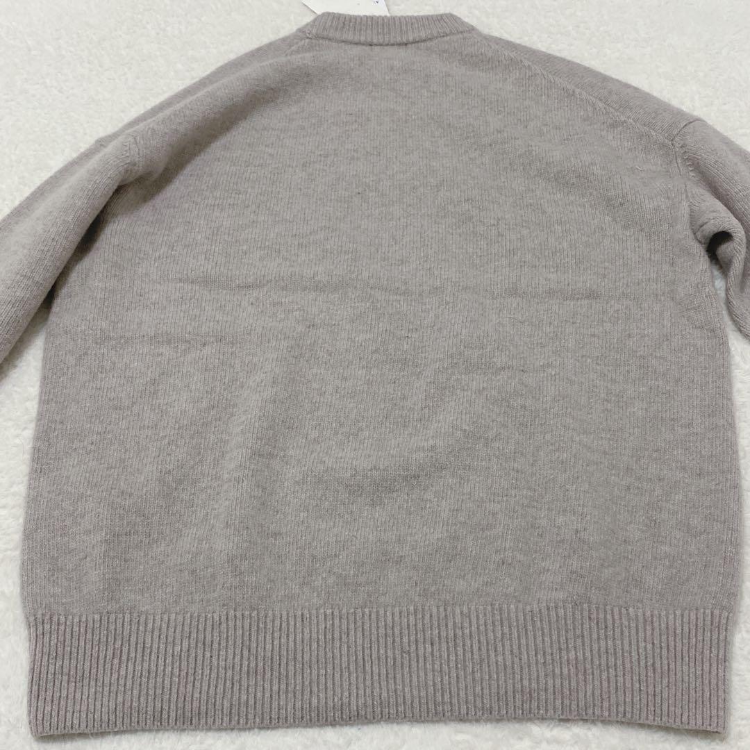 新品IENA イエナ カシミヤ混 クルーネックプルオーバー AQUA ゆったり