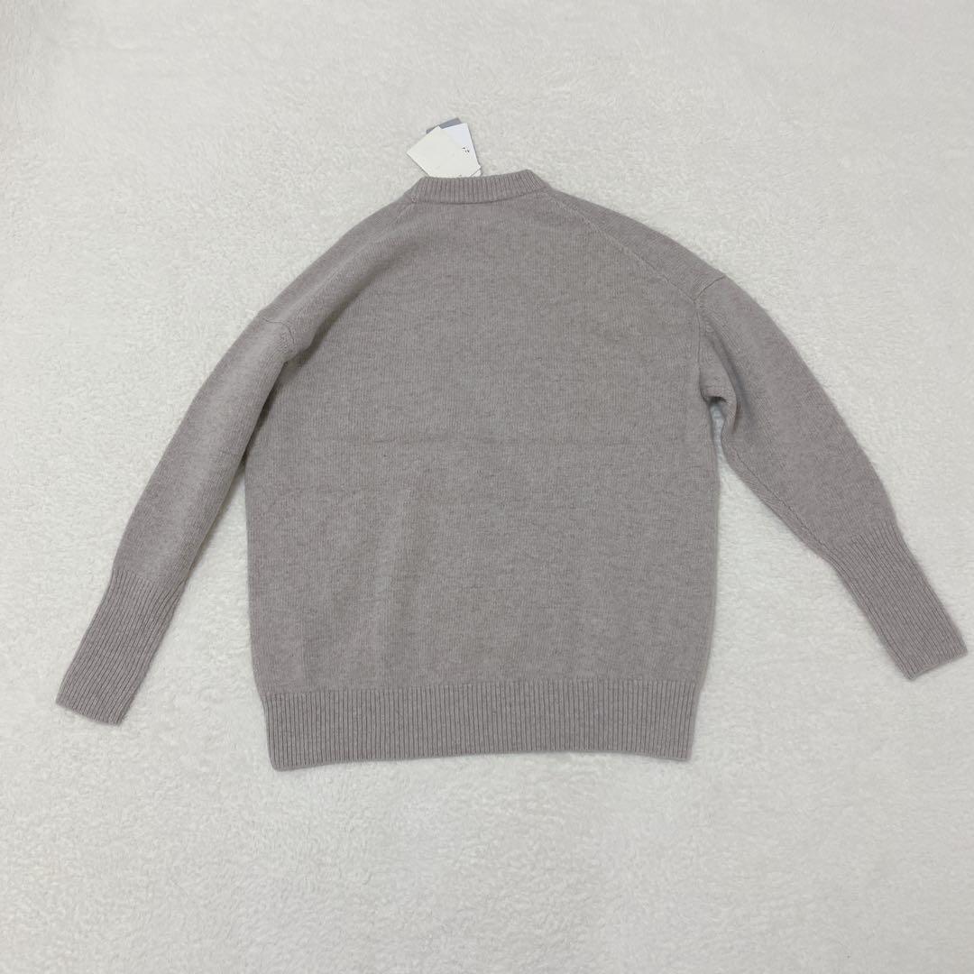 新品IENA イエナ カシミヤ混 クルーネックプルオーバー AQUA ゆったり