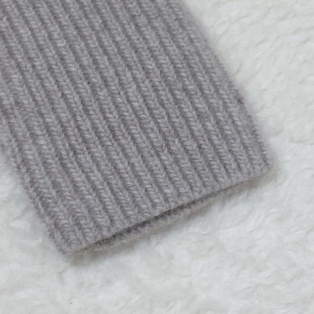 新品IENA イエナ カシミヤ混 クルーネックプルオーバー AQUA ゆったり