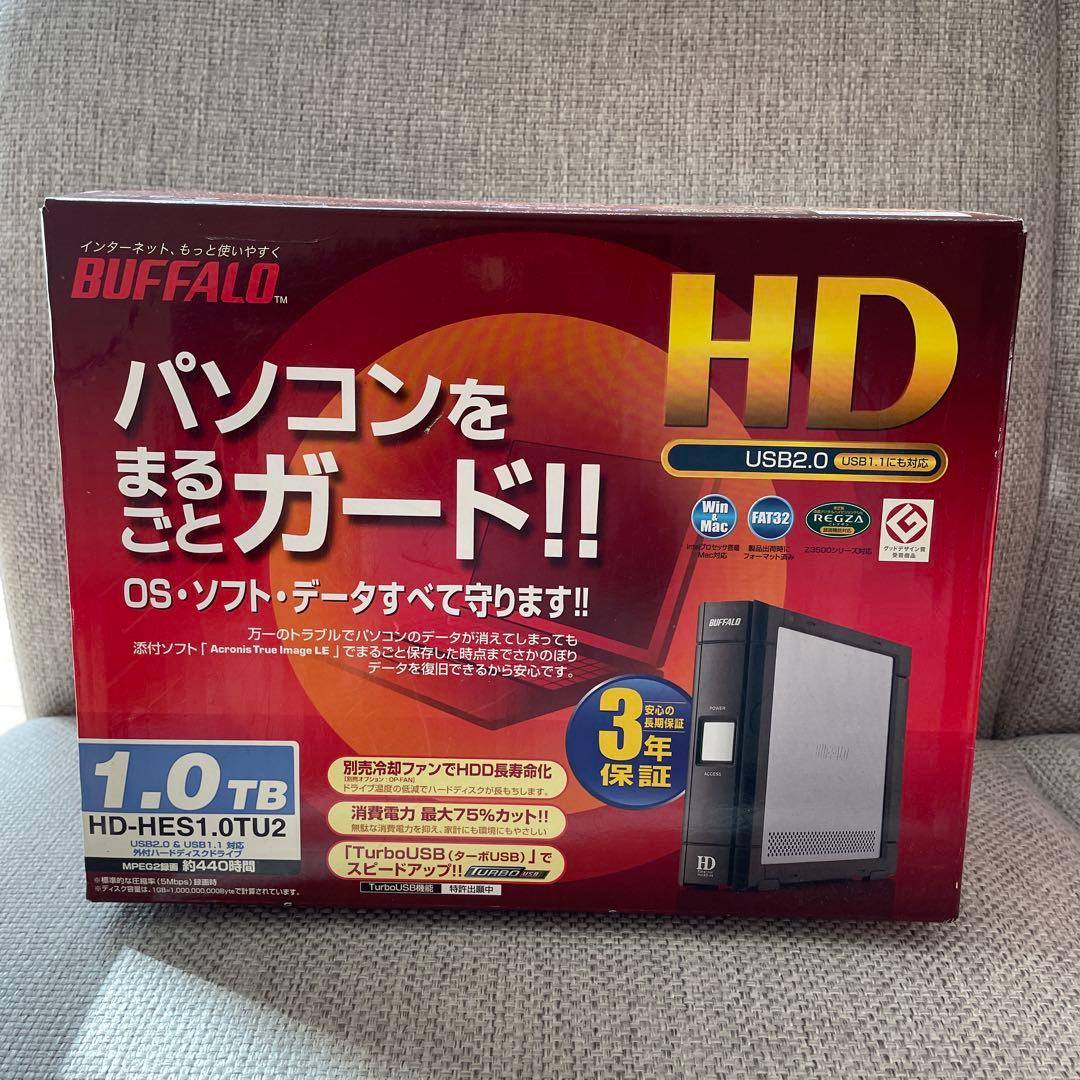 【未使用】BUFFALO 外付けハードディスクドライブ　& HDD冷却ファン