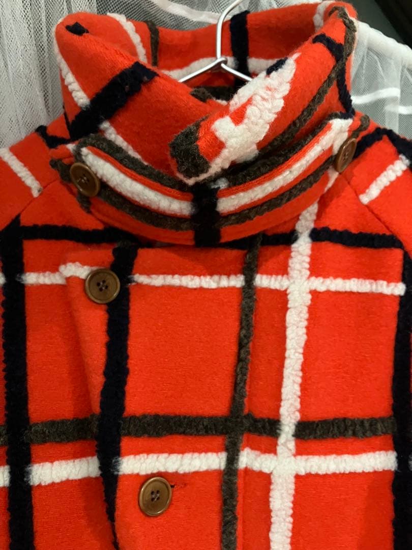 HENRIK VIBSKOV 2019AW チェック ウールコート