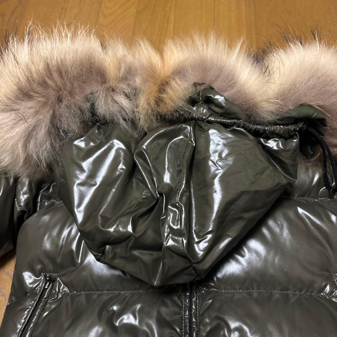 DUVETICA 40 ダークグリーン　アダラ　ファー付きダウンジャケット