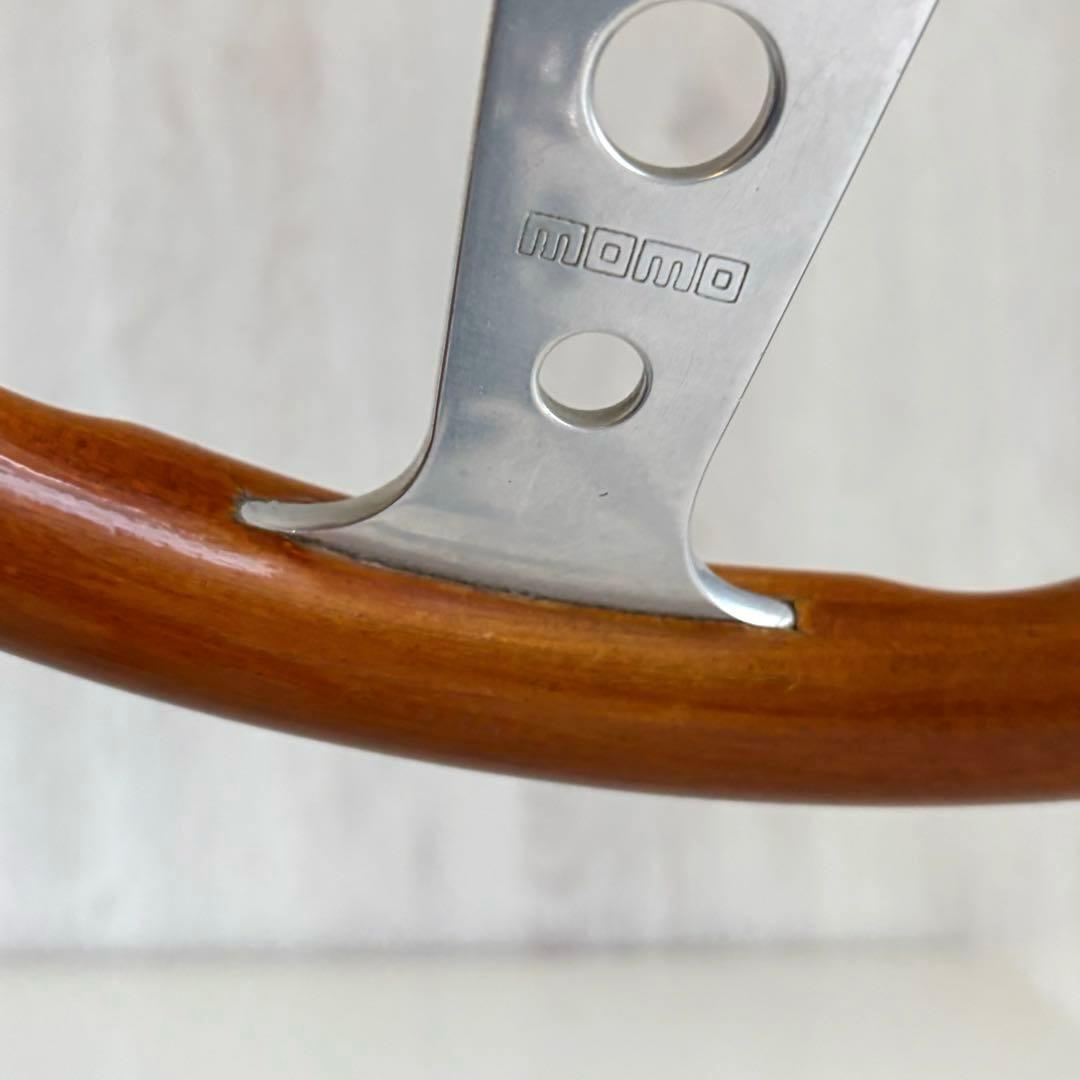 美品、希少品★momo superINDY ウッドステアリング