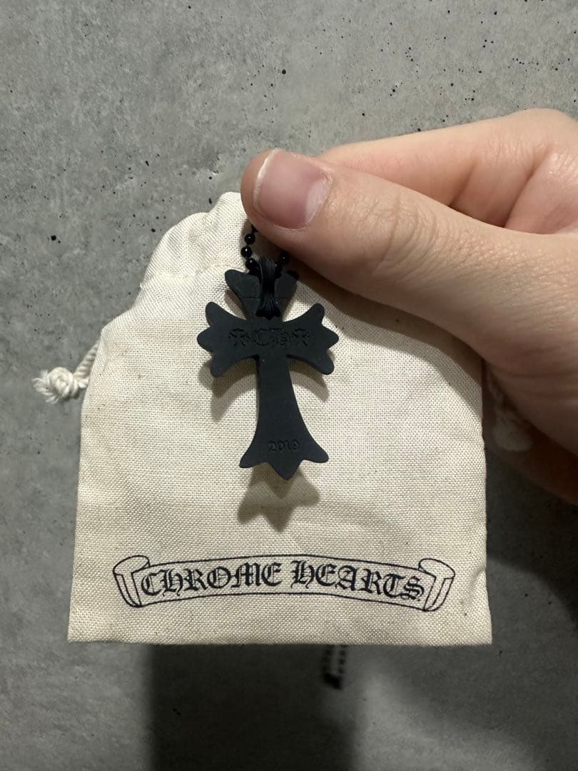 CHROME HEARTS ラバーネックレス　ブラック