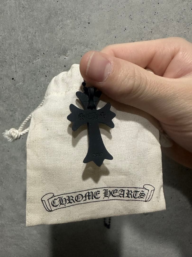 CHROME HEARTS ラバーネックレス　ブラック