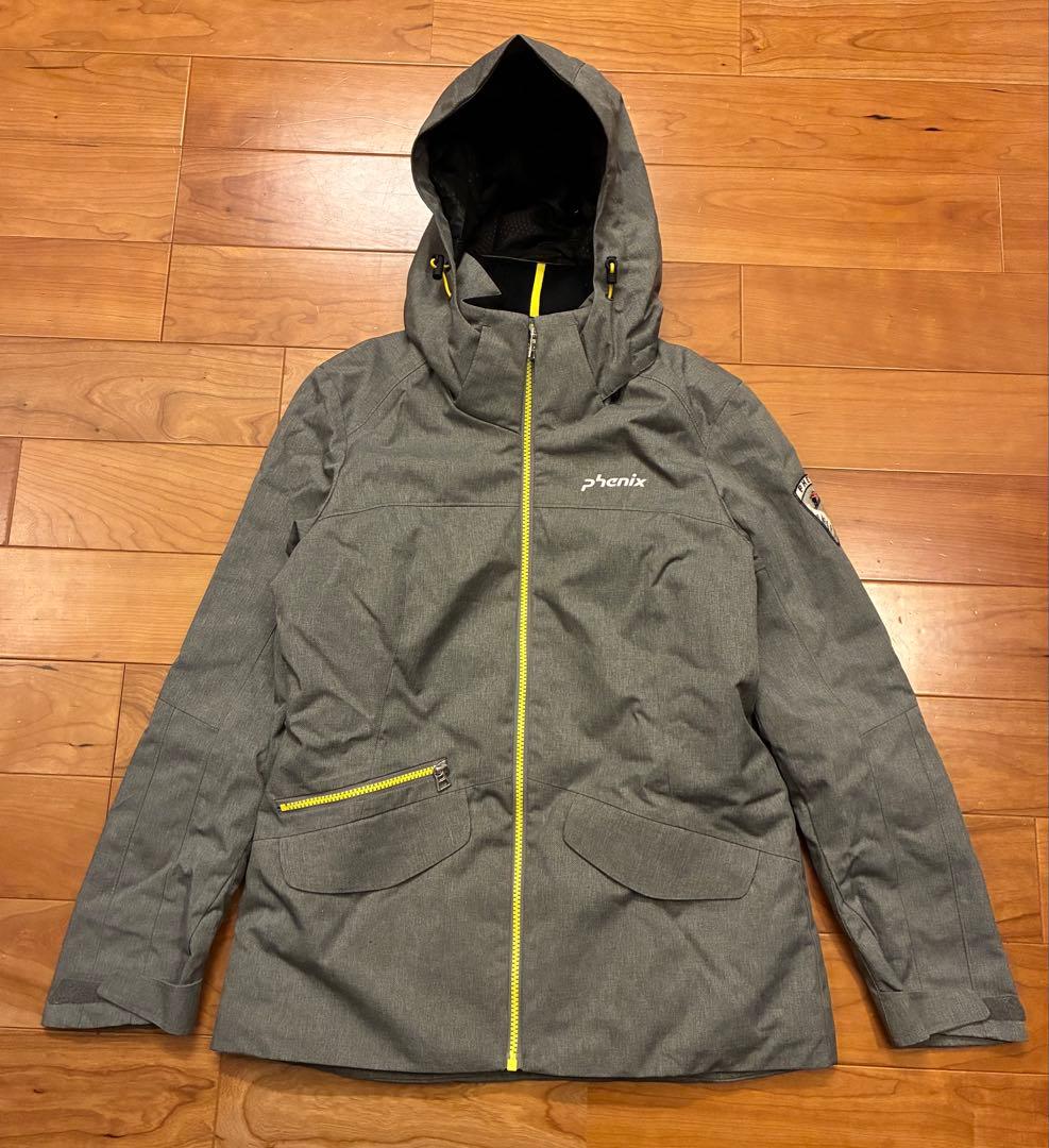 美品　phoenix　フェニックス　スキーウェア　スノボウェア　上下　グレー　M