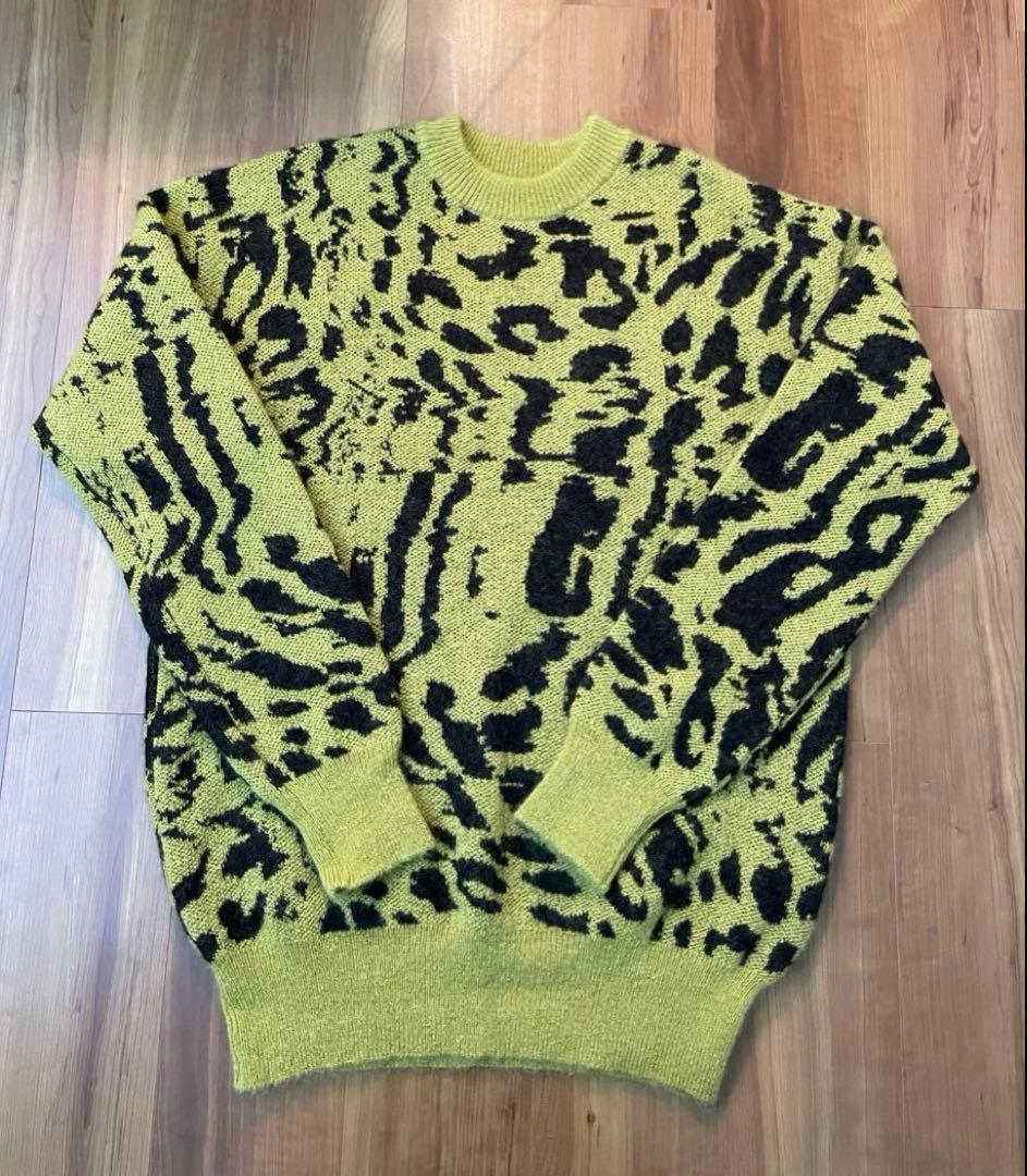 未使用 23AW ジョンローレンス サリバン モヘアニット レオパード 野村訓一