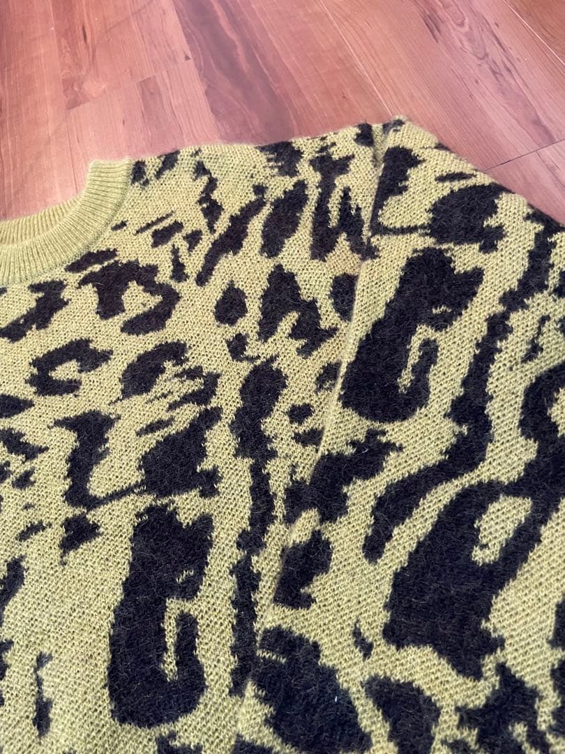 未使用 23AW ジョンローレンス サリバン モヘアニット レオパード 野村訓一