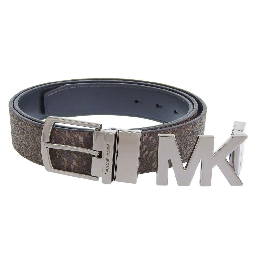 MICHAEL KORS ブラウン レザー ベルト