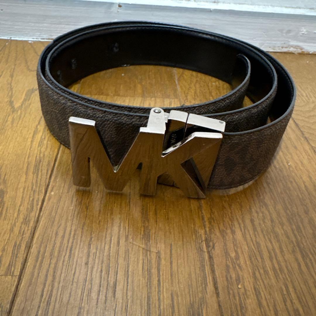 MICHAEL KORS ブラウン レザー ベルト