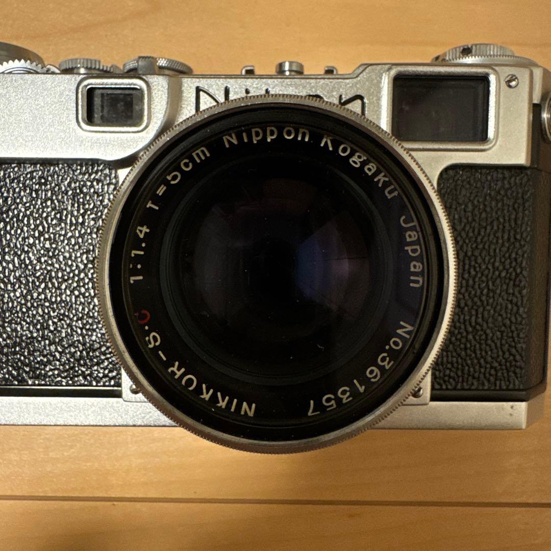 【美品・動作快調】Nikon S2前期型　NIKKOR 5cm F1.4付