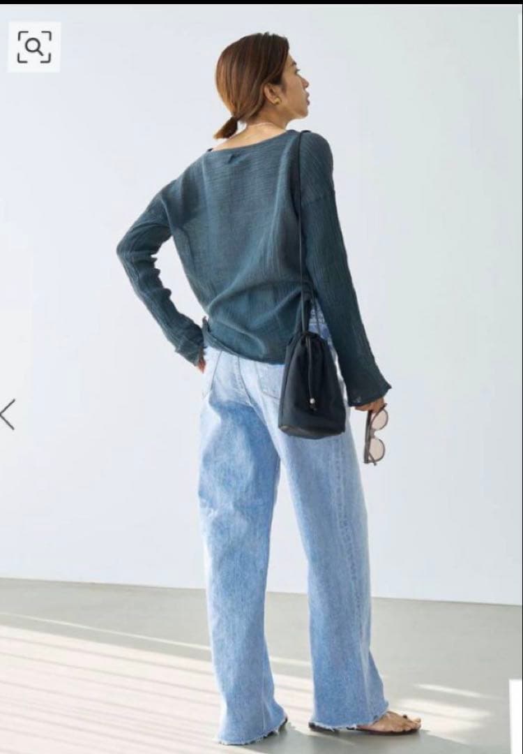 YANUK Lilith ワイドストレートデニム 26