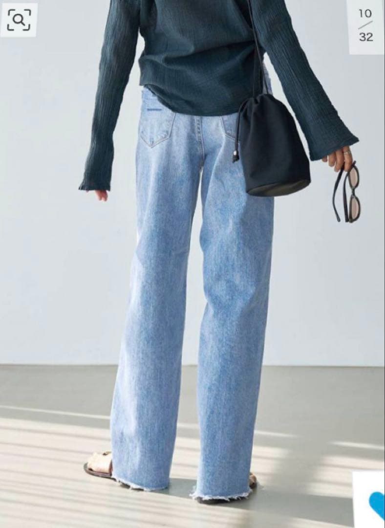 YANUK Lilith ワイドストレートデニム 26