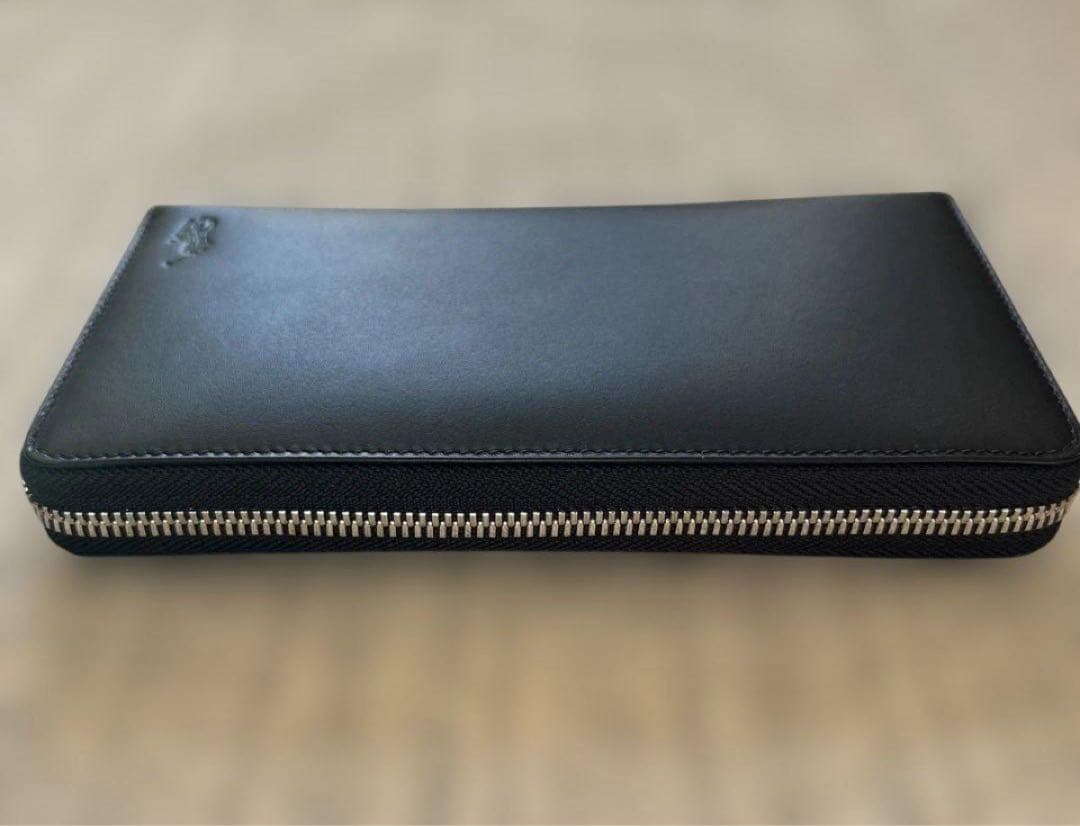 新品未使用ラルフローレン Polo 長財布 ブラック　カーフレザー