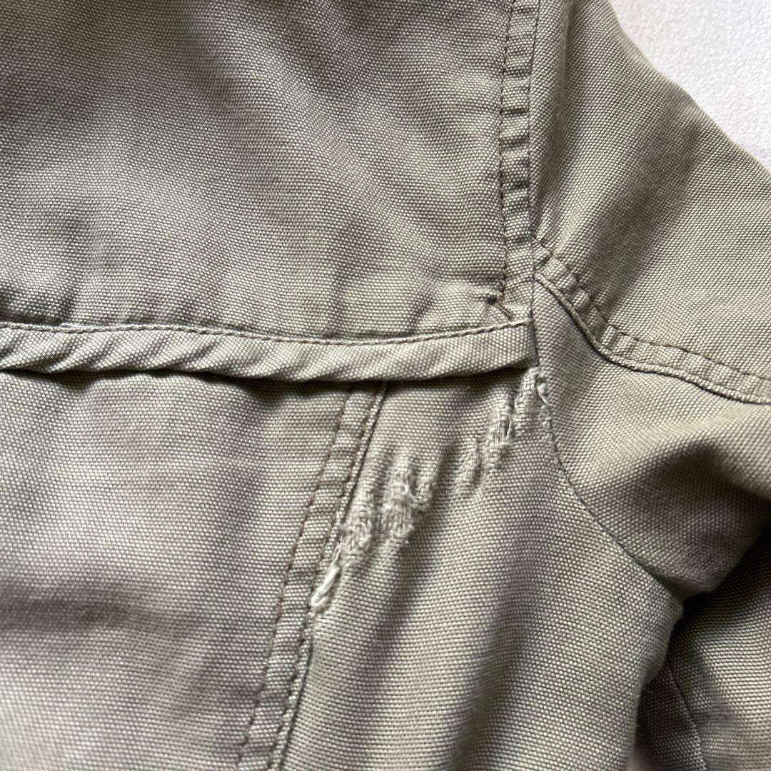 y2k 平成ギャル　ミリタリー　ダメージ加工　ボア　カーキ　ビッグフード