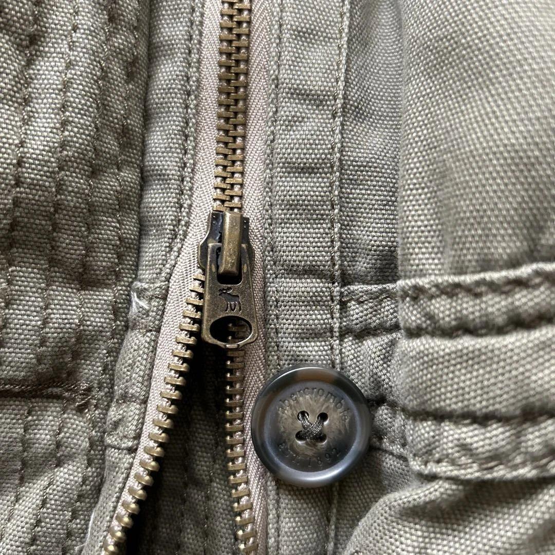 y2k 平成ギャル　ミリタリー　ダメージ加工　ボア　カーキ　ビッグフード