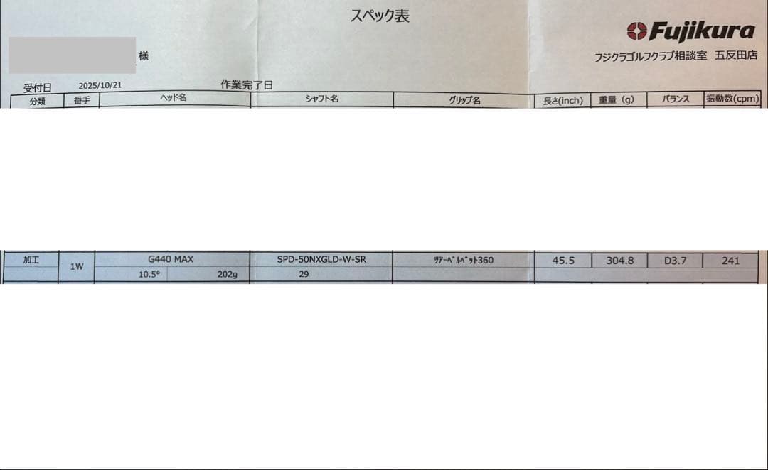 PINGスリーブ付 スピーダーNXゴールド 50-SR
