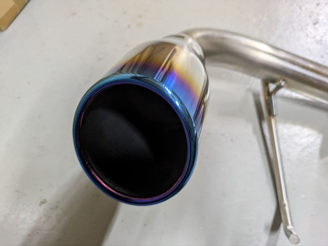 未使用 ジムニー マフラー JB23 ステンレス ブルー