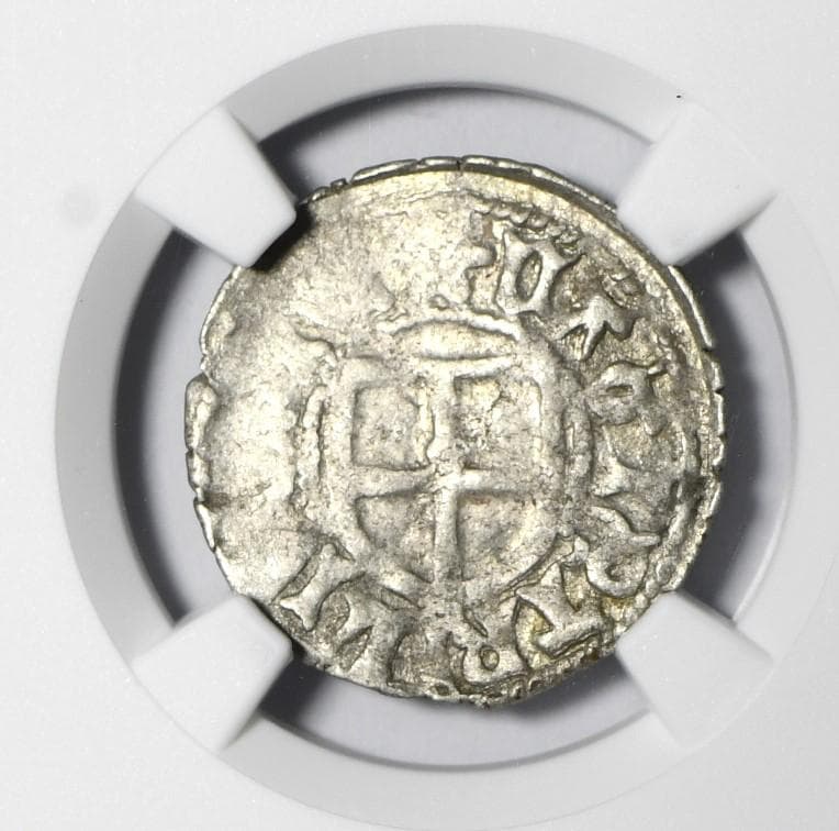 【古代銀貨】リボニア1471～1483年　1シリング銀貨　XF45