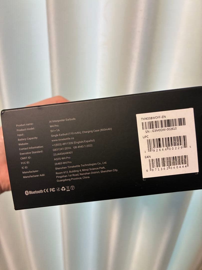 ジ*ン様 Timekettle W4 Pro ワイヤレスイヤホン　同時通訳機能付