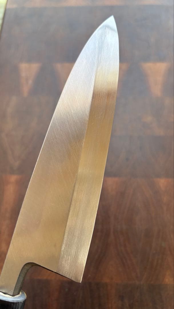 堺打刃物　霞　出刃　150mm 5寸　包丁　白鋼　和包丁　釣り　未使用